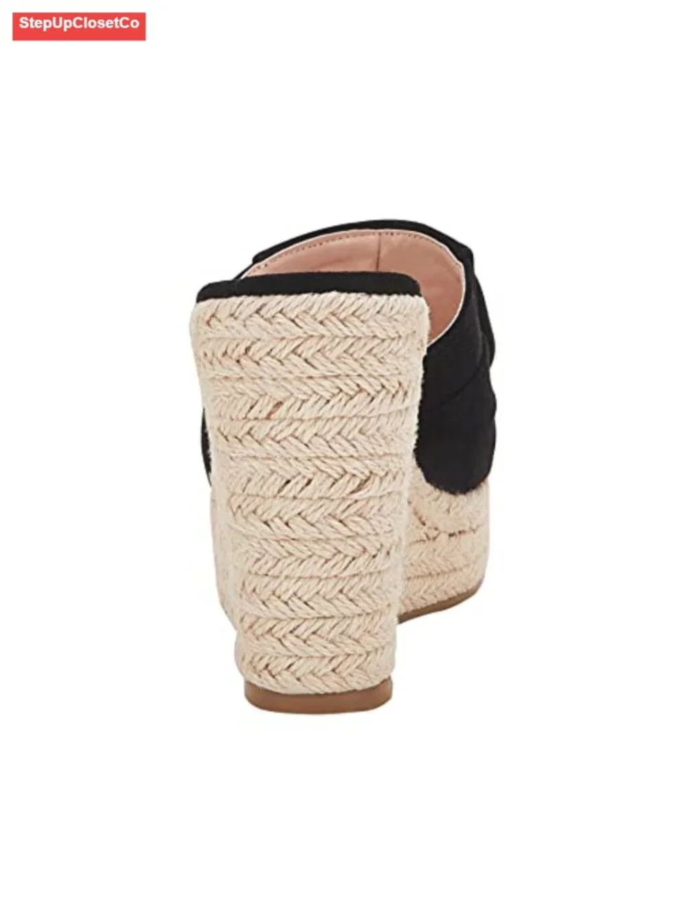 Espadrille Wedge Sandals Slip On Bow Tie Open Toe Wedge Heel Platform Mules
